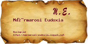 Mármarosi Eudoxia névjegykártya